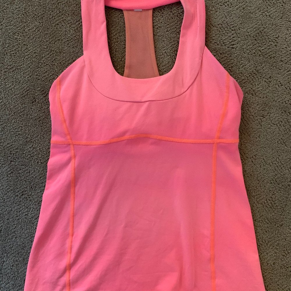 Lululemon pink tank top